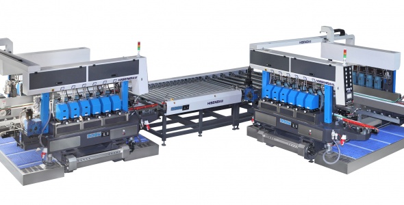 SYM Glass Straight Line Double Round Edging Line(L type)